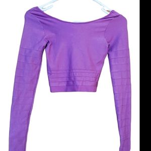 Bebe bandage lilac lavender crop top-90’s